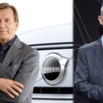 Personer poserar tillsammans med en Volvo-bil. (AI text)