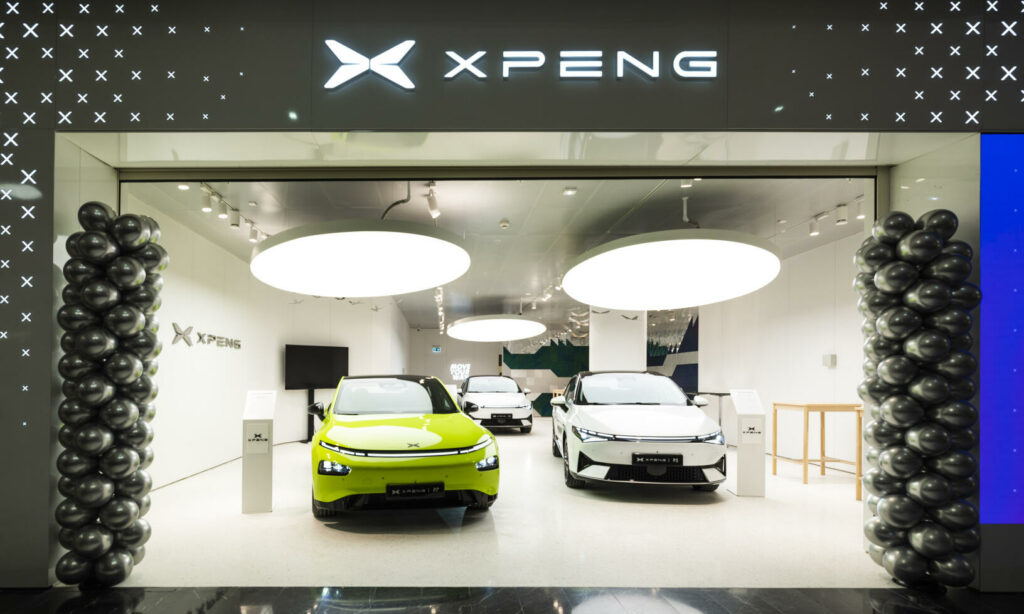 XPengs nya showroom i Mall of Scandinavia i Solna, Stockholm. FOTO: Magnus Fröderberg.