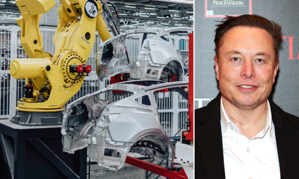 Elons Teslas fabrik i Schweiz (AI text)