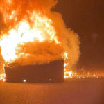 Tesla Model S Plaid brinner 2021 i Pennsylvania, USA. Bildkälla: Advokatfirma Geragos & Geragos