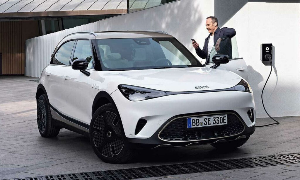 Smart #1 har snabbladdning med 150 kW.