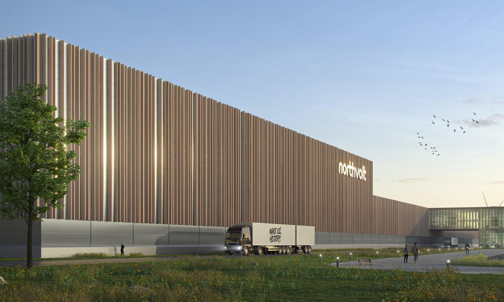 En illustration av den nya Audi A8. (AI text)