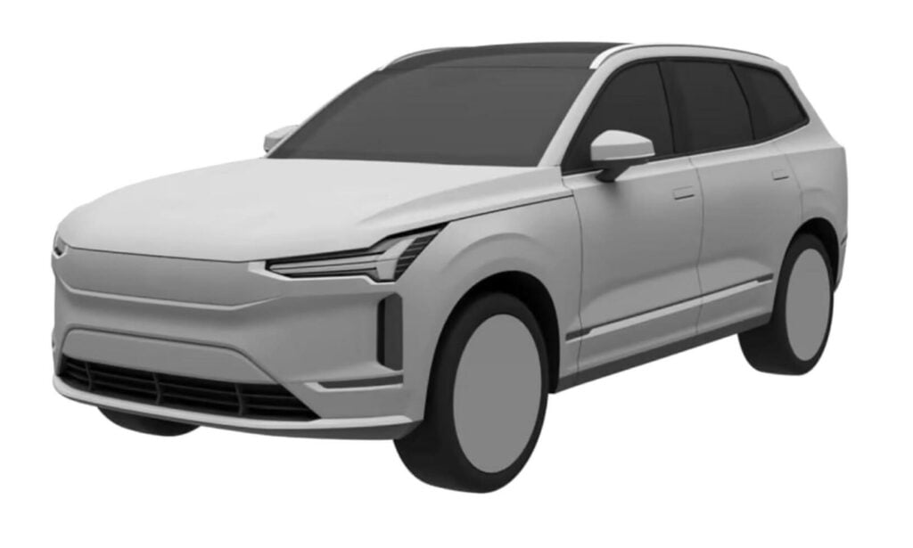 Bilderna från Volvos patentansökan avslöjar den kommande elbilen Emblas utseende.