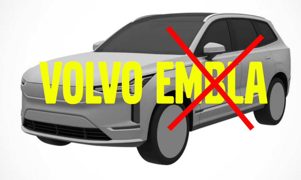 En Volvo EMS-bil med ordet "Volvo EMS" tryckt på den. (AI text)