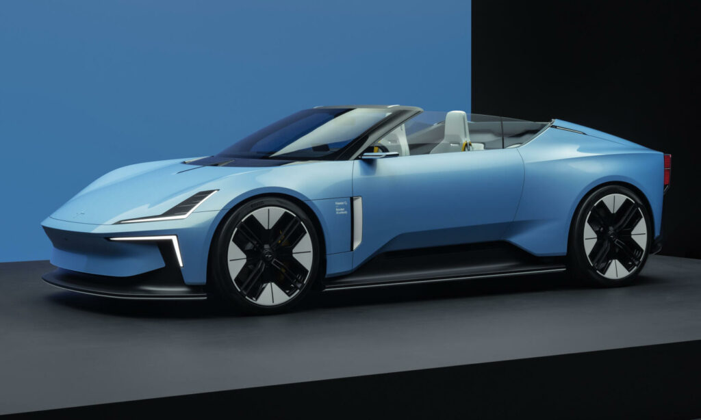 Specialutgåvan Polestar 6 LA Concept ska efterlikna konceptbilen O2 (på bild) så nära som möjligt.