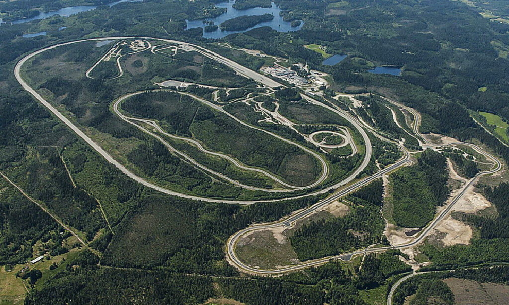 Volvos testbana i Hällered utanför Borås.