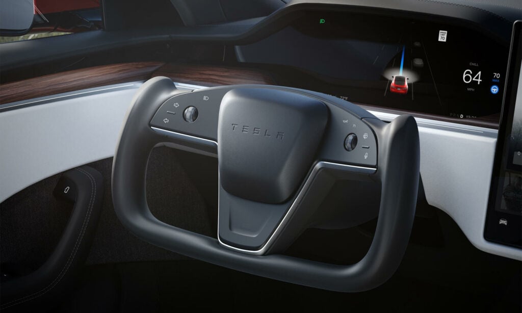 Inredningen i en Tesla Model S (AI text)