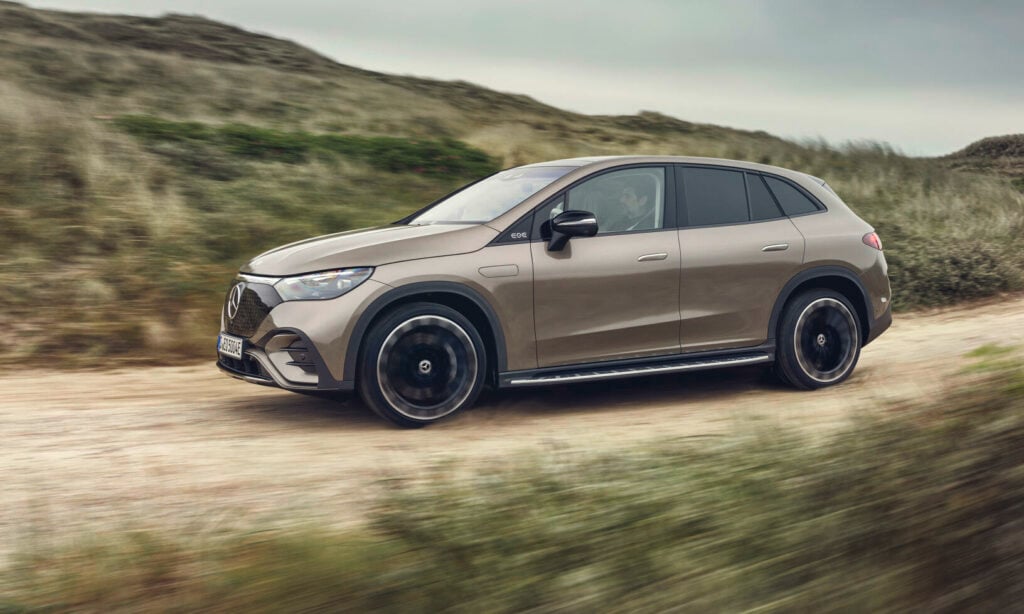 EQE SUV har, till skillnad från sedanversionen, ett antal off-road-funktioner.