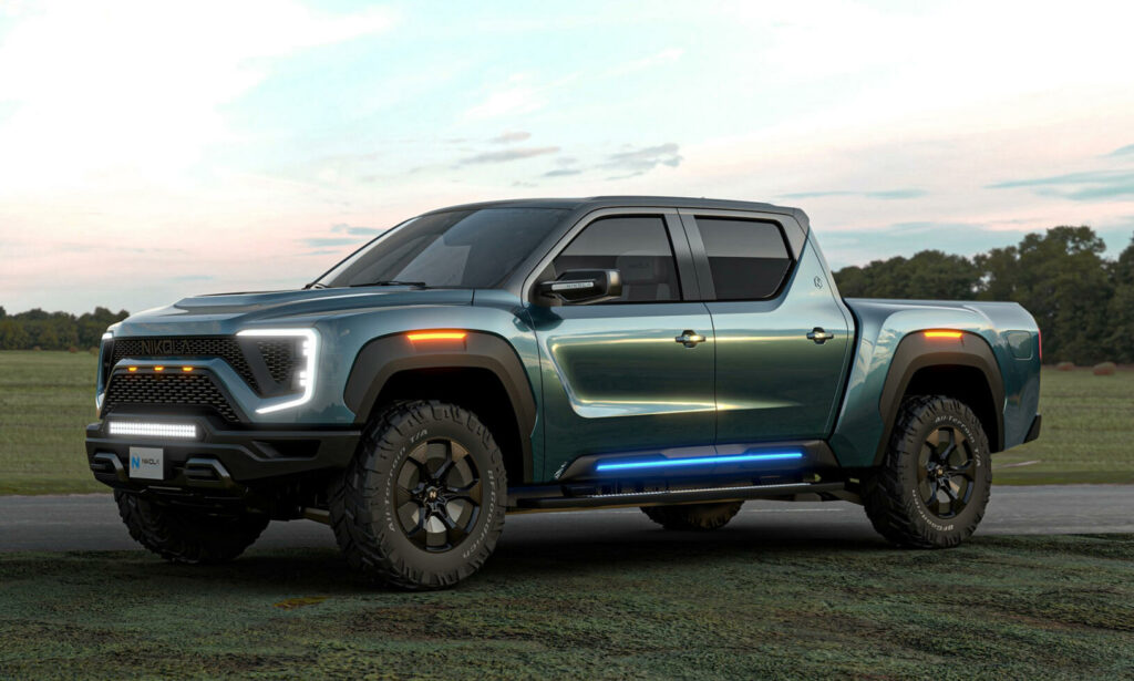 Nikola Badger drivs med en kombination av bränsleceller och batterier.