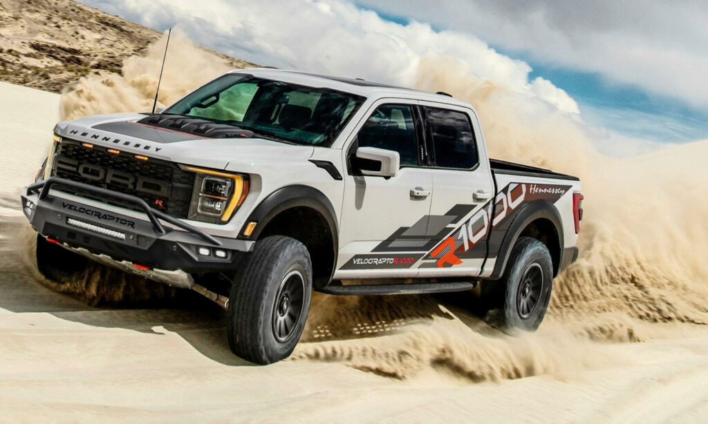 Hennessey Velociraptor 1000 har en riktigt fet motor.