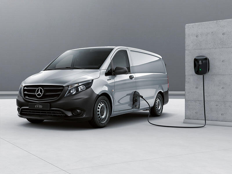 Mercedes helt nya elektriska transportbil eVito: 