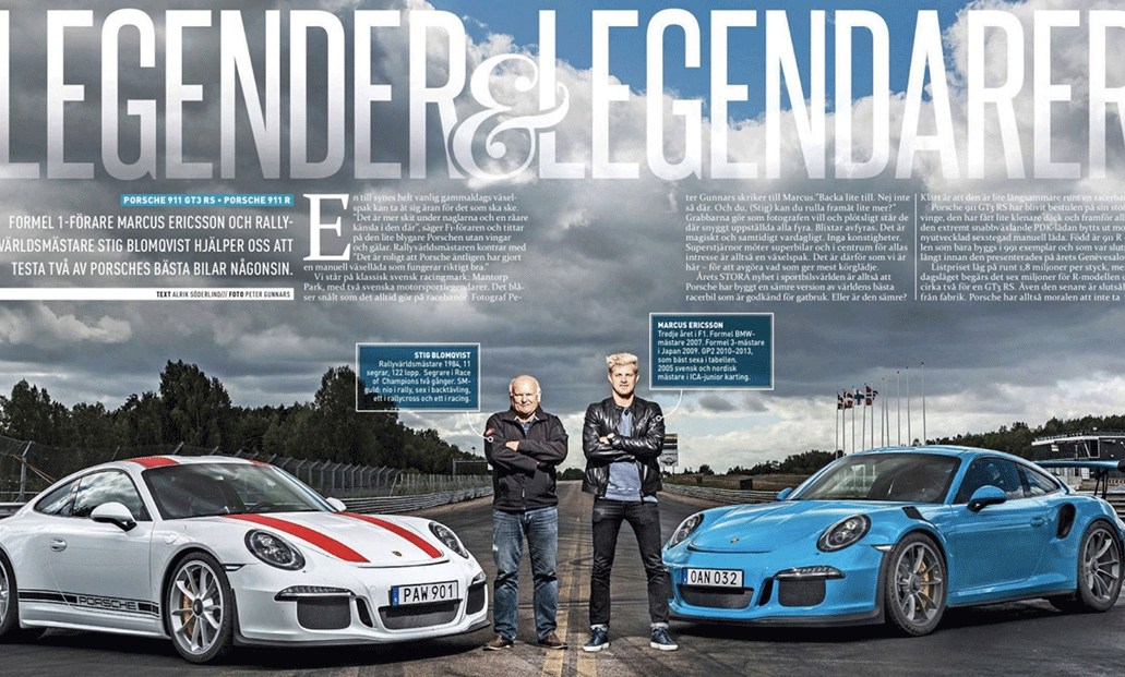 personer i en Porsche 911 (AI text)