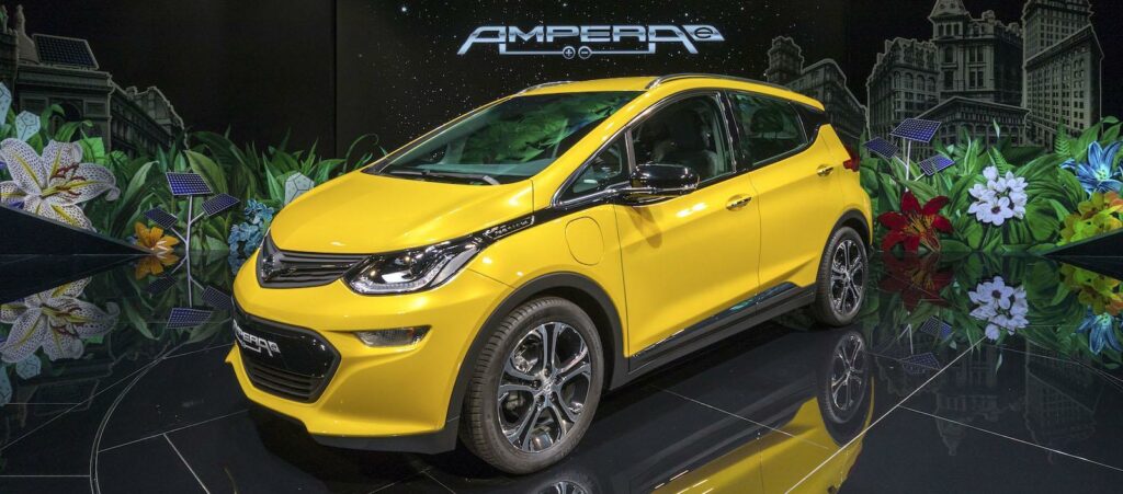 Chevrolet Bolt EV på London Auto Show (AI text)