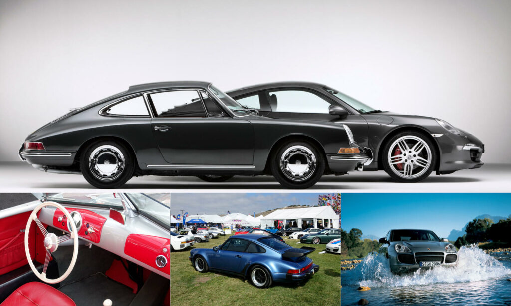 En bildmontage bestående av bilder på bilar och människor. (AI text)