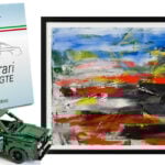 En Ferrari GT står stilla. (AI text)