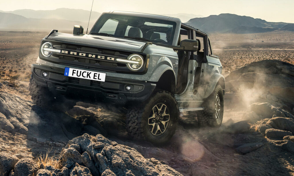 "FUCK EL" är en av de ansökta regskyltarna som fått avslag 2022.