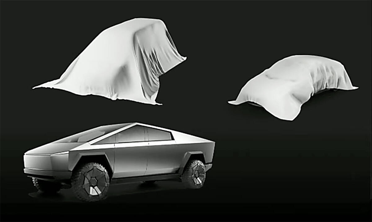 Ska Tesla komma med en familjebuss och en mindre bil? Det skulle bredda modellprogrammet. Bilden kommer från Teslas presentation under Investor Day.