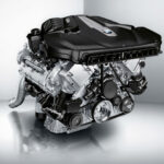 Det finns inga bilder att tillgå på de nya BMW-motorerna, så vi visar den snyggaste V8-bilden BMW har i sitt arkiv. Motorn är en specialversion för skottsäkra X5 Security.