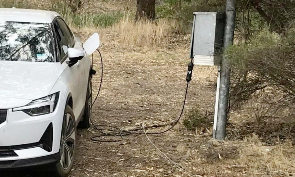 I skogen kan ingen se dig ladda, trodde eltjuven ...