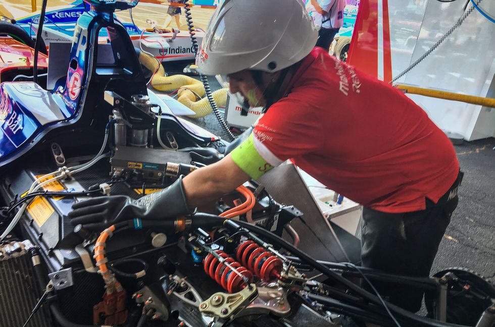 Alrik på Formel E-race: 