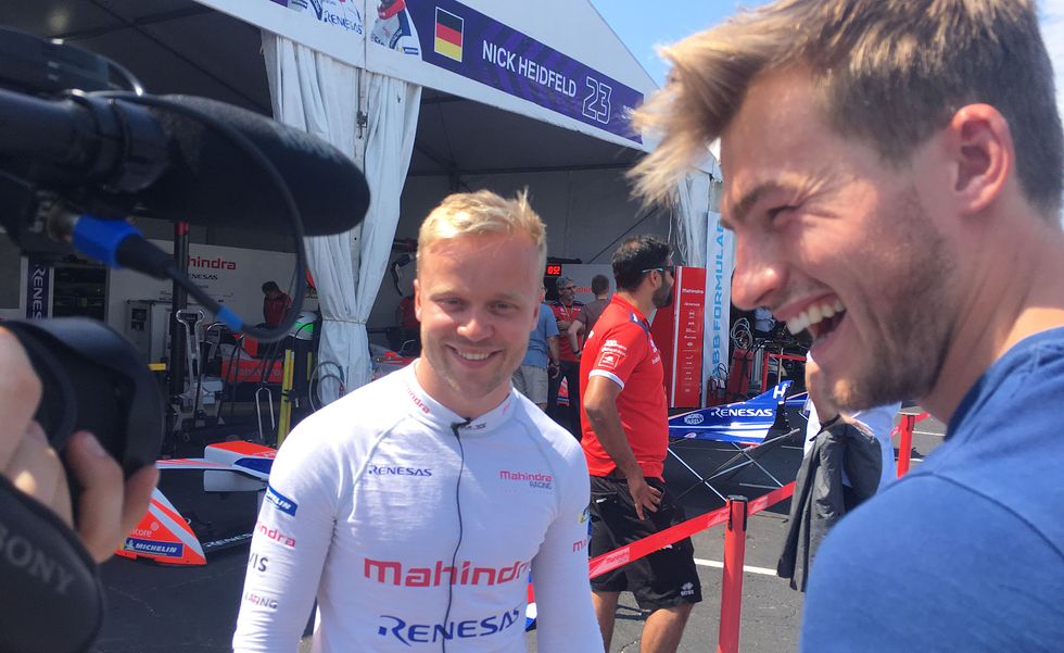 Alrik på Formel E-race: 