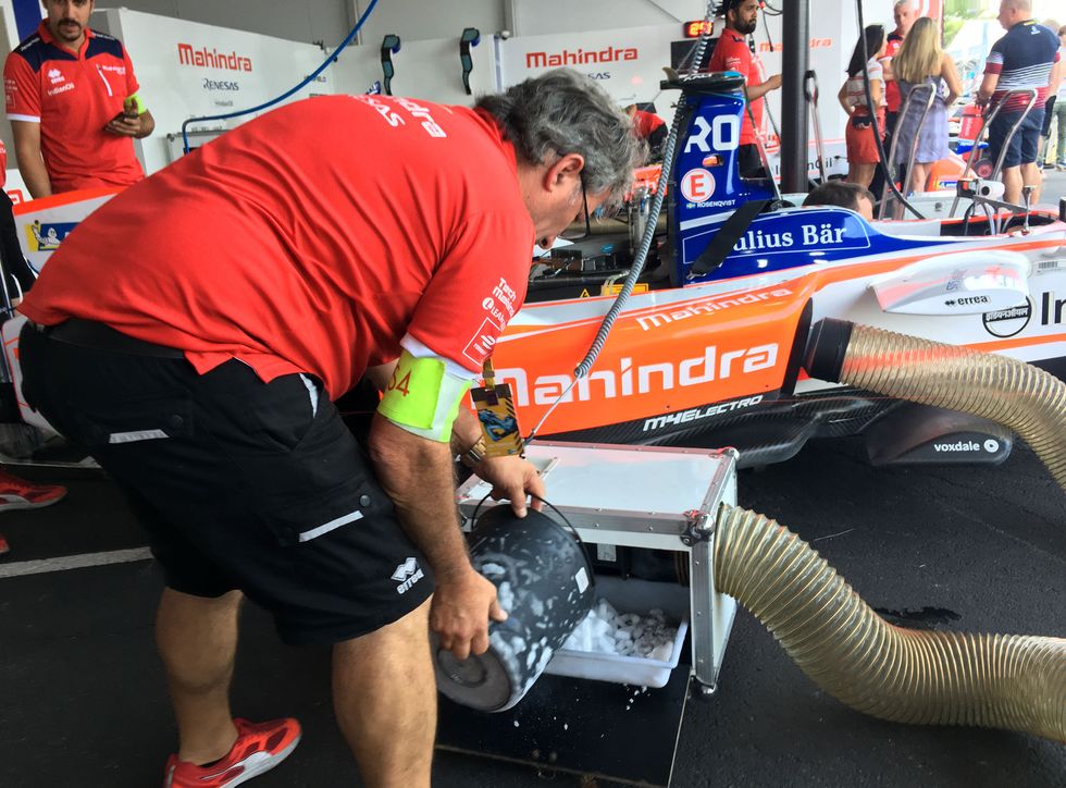 Alrik på Formel E-race: 