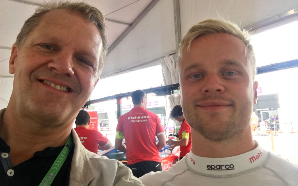 Alrik på Formel E-race: 
