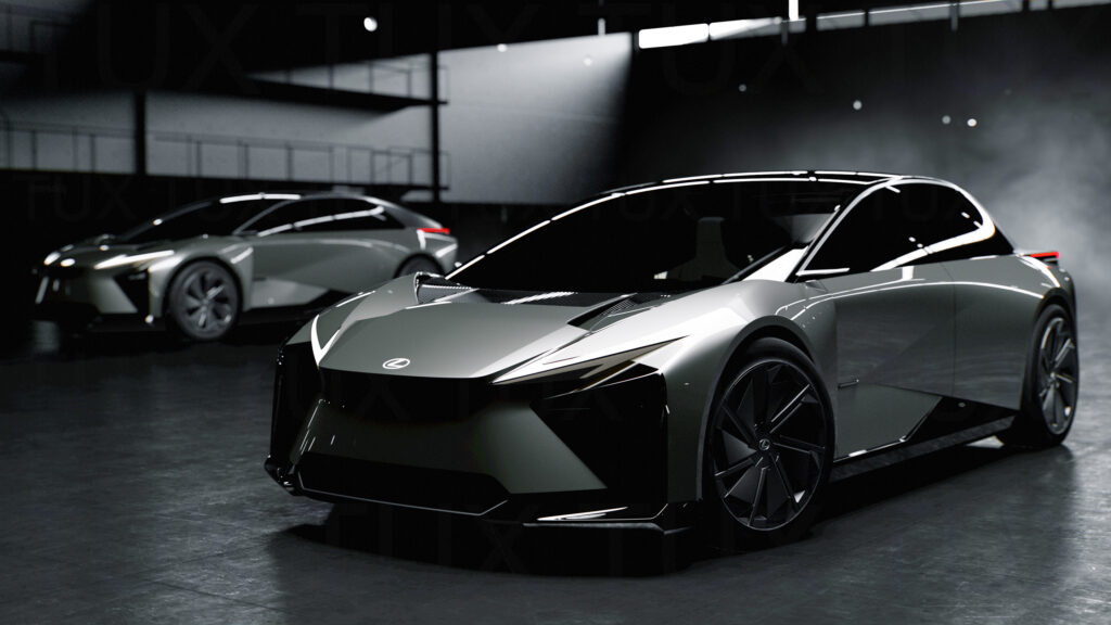 Lexus LFX-konceptet är en framtidsbärande bil. (AI text)