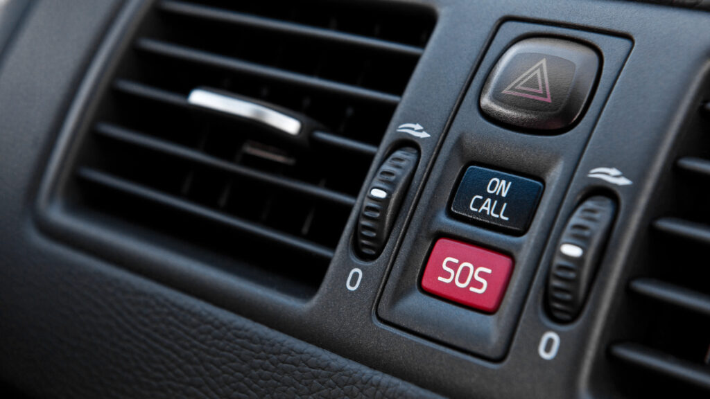 En bil med en instrumentpanel och regler för luftkonditionering (AI text)