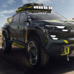 En SUV kör genom öknen. (AI text)