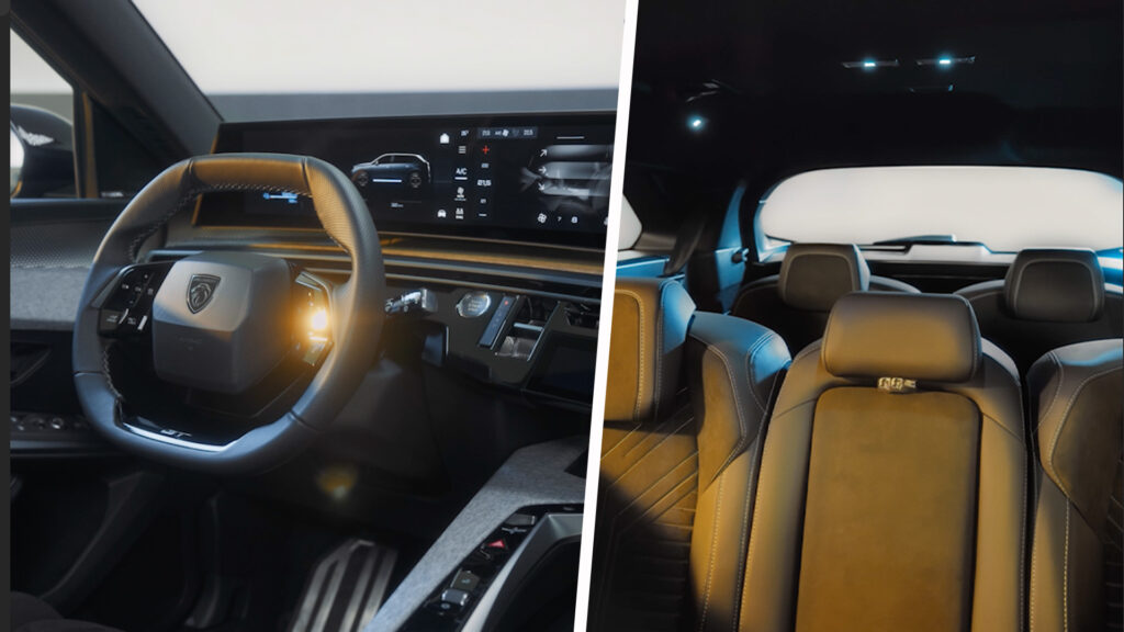 Inredningen i en bil med förare och passagerare. (AI text)