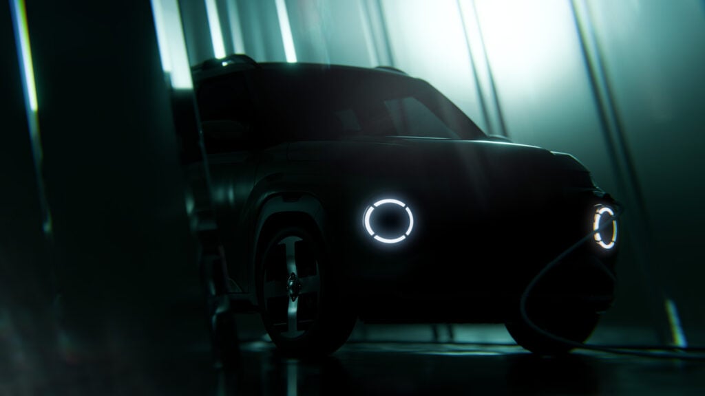 En bil i en mörk rum. (AI text)