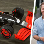 En man och en racebil (AI text)