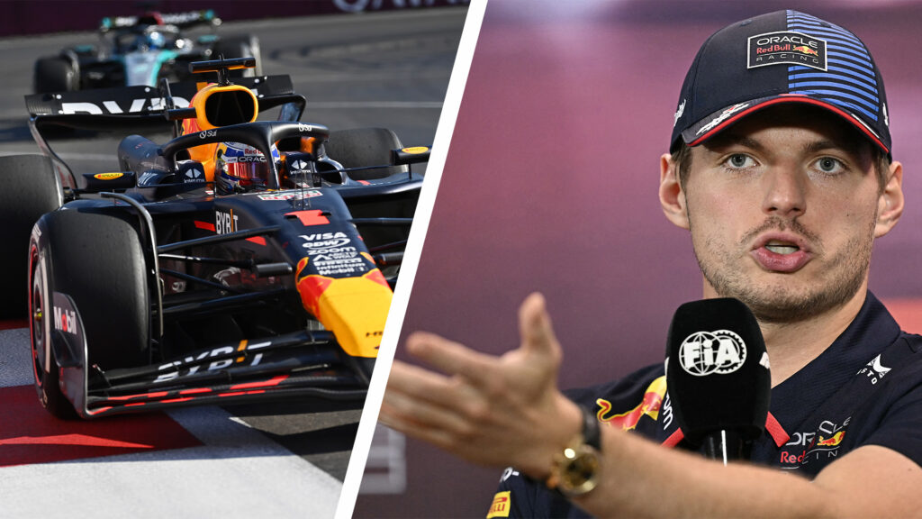 Person 1 och Person 2 diskuterar om Red Bull Racing-laget. (AI text)