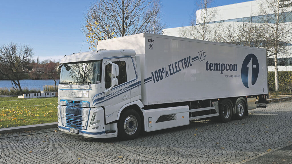 Helbild på lastbilen.