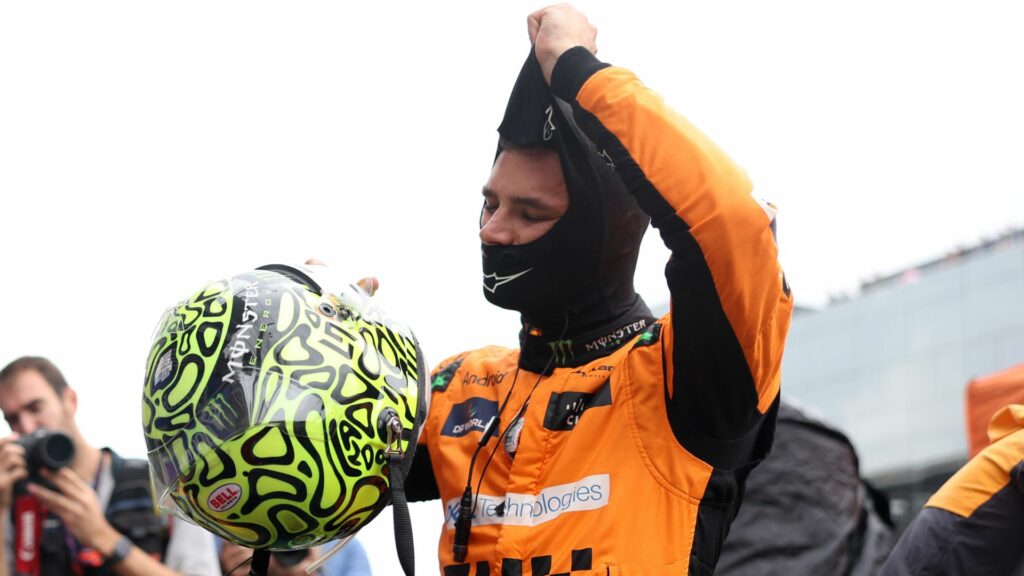 Lando Norris efter racet i Brasilien