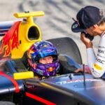 Kalle Rovanperä testar F1 bil.