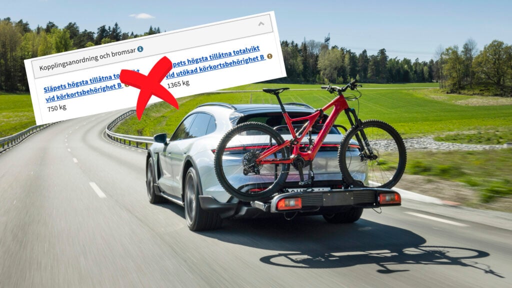 en bil med en cykel på bakluckan (AI text)