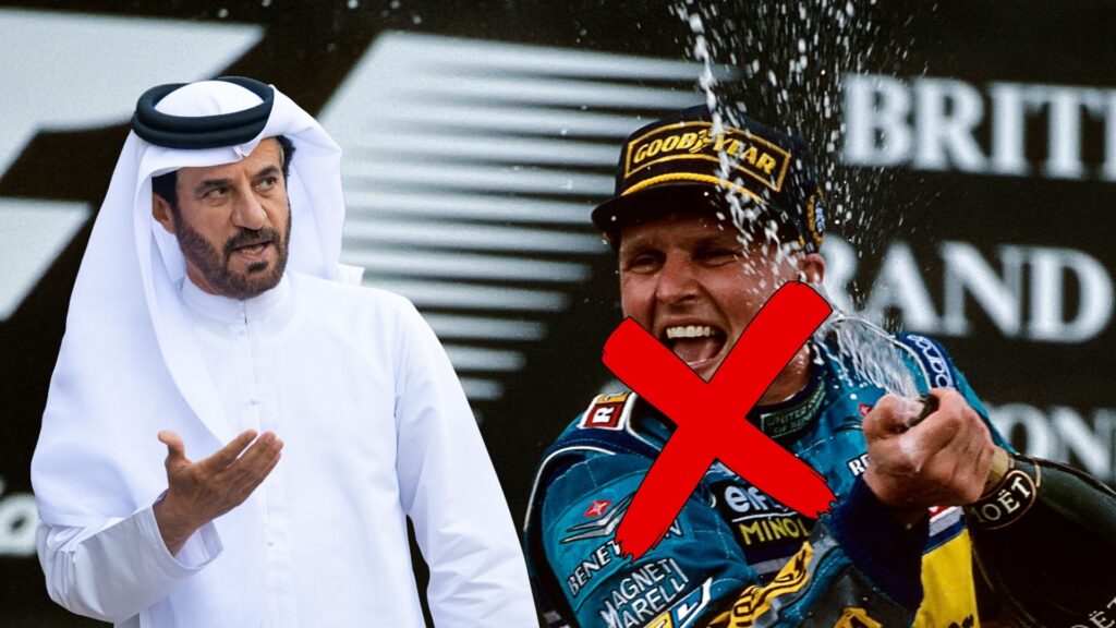 FIA:s ordförande Mohammed bin Sulayem och Johnny Herbert, tidigare F1-förare och domare. Herbert lämnar sin roll som F1-domare inför säsongsstarten.
