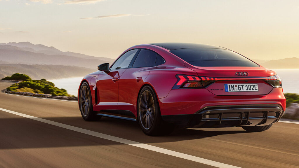 Audi e-tron GT quattro snart bakifrån