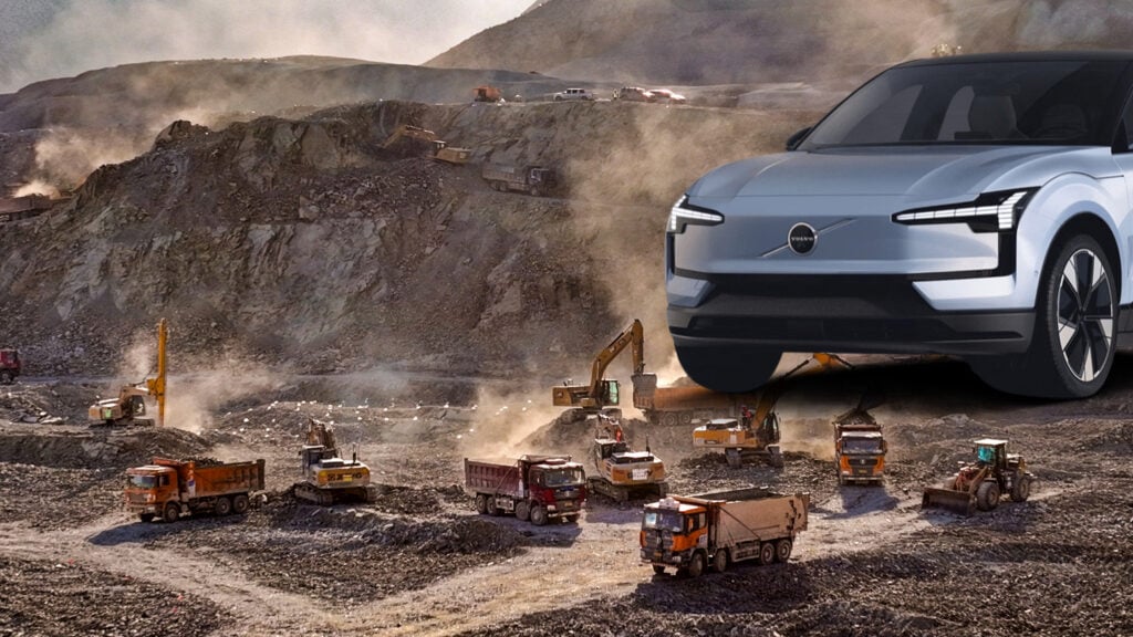 Kinesisk gruva och en Volvo EX30