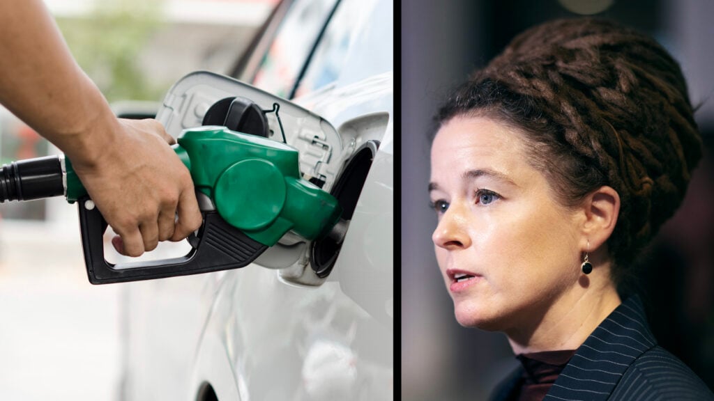 Bensintankning och Amanda Lindh