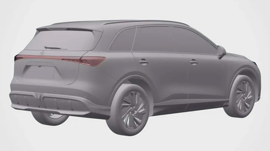 MG MGS6 EV snett bakifrån