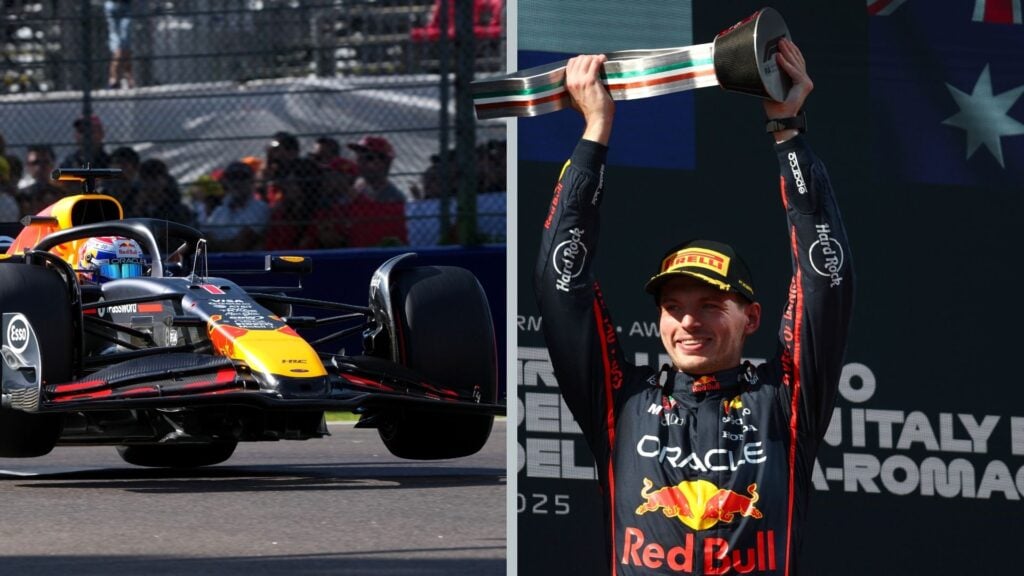 Personer firar efter att ha vunnit Australiens Grand Prix. (AI text)