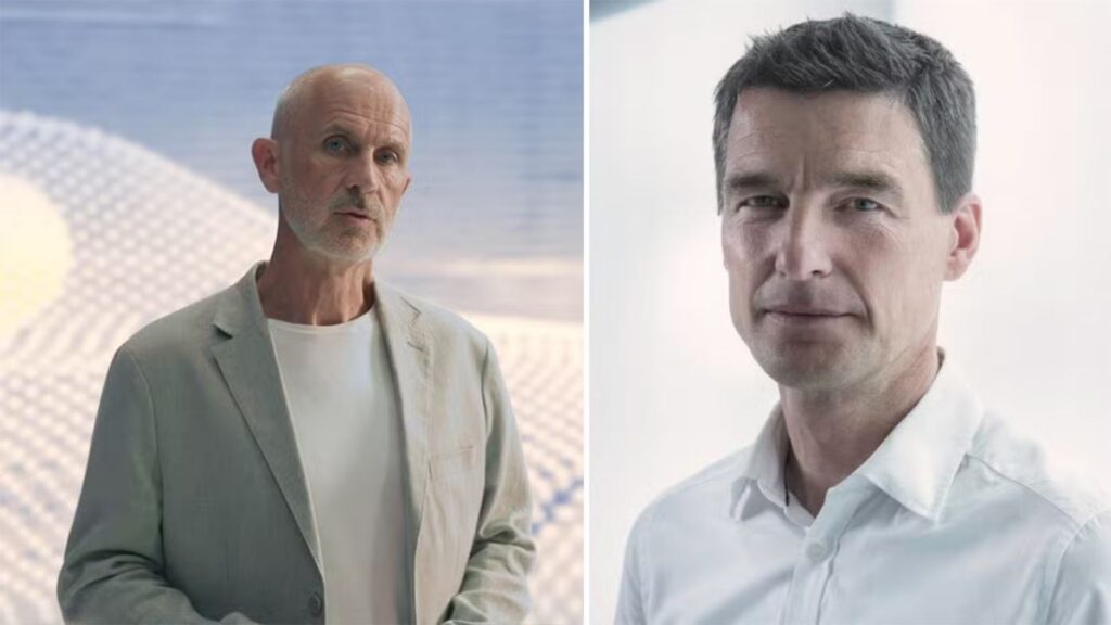 Porträttbild på Jim Rowan och Thomas Ingenlath, tidigare vd:ar för Volvo och Polestar.