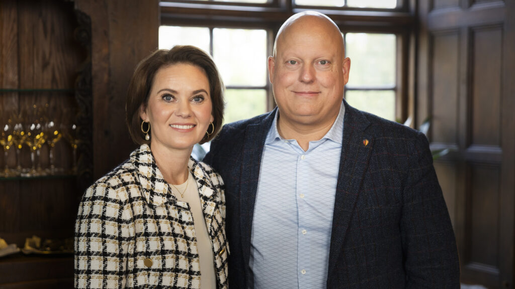 Haldora och Christian von Koenigsegg