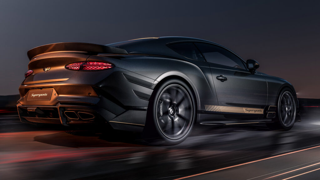 Bentley Supersports snett bakifrån