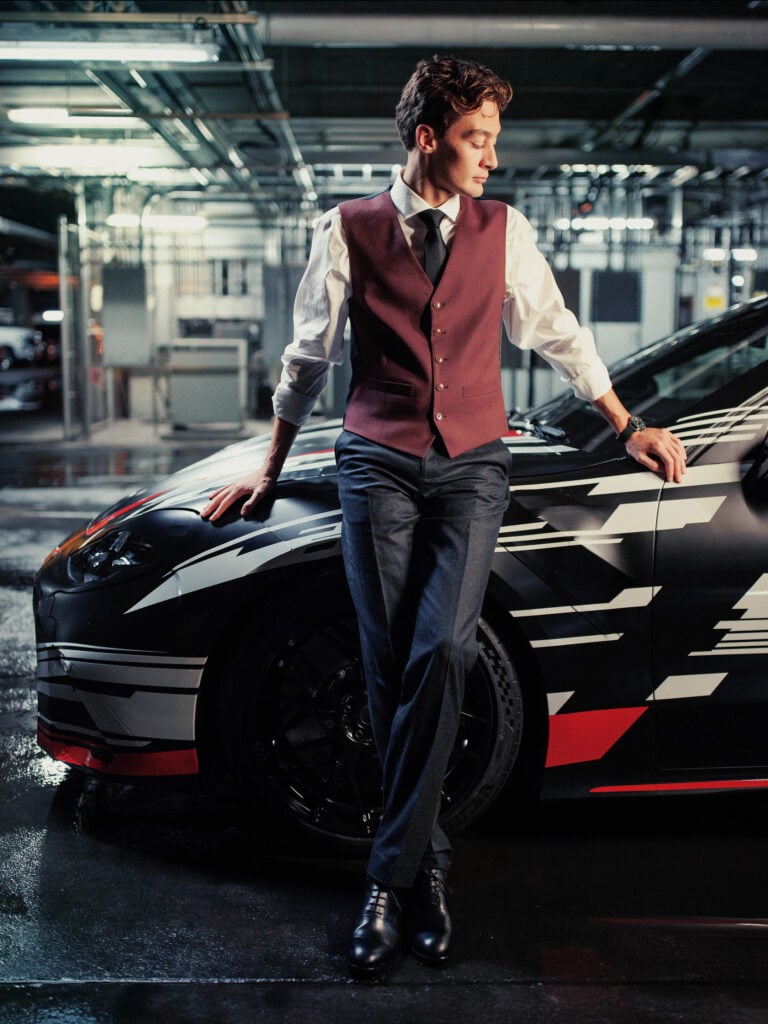 George Russell  vid Mercedes-AMG GT 4-Door Coupé