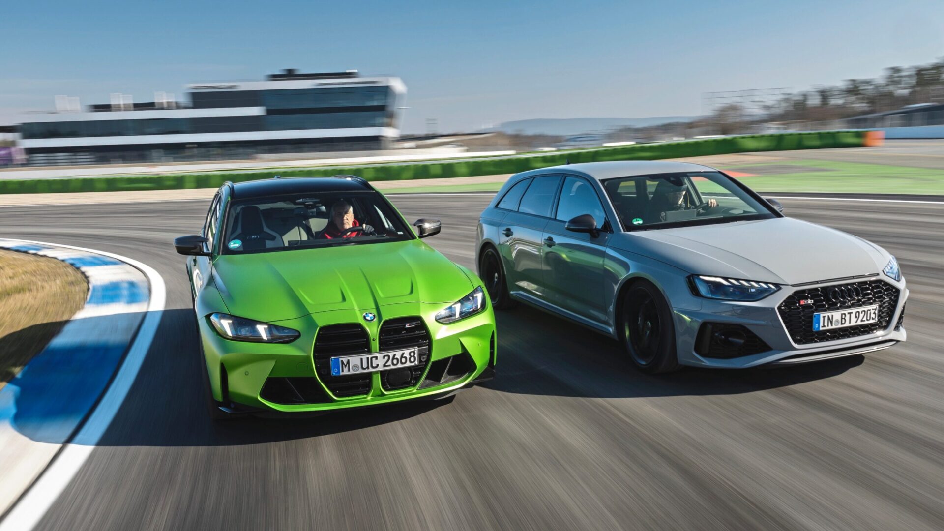 Audi RS4 Avant och BMW M3 Touring