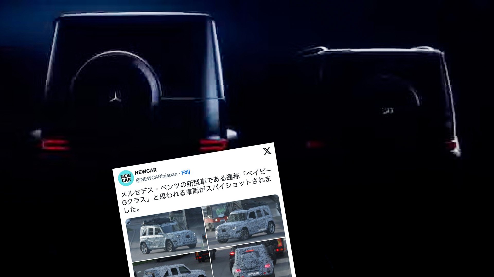 Mercedes G-klass och "mini-G" "baby-G"